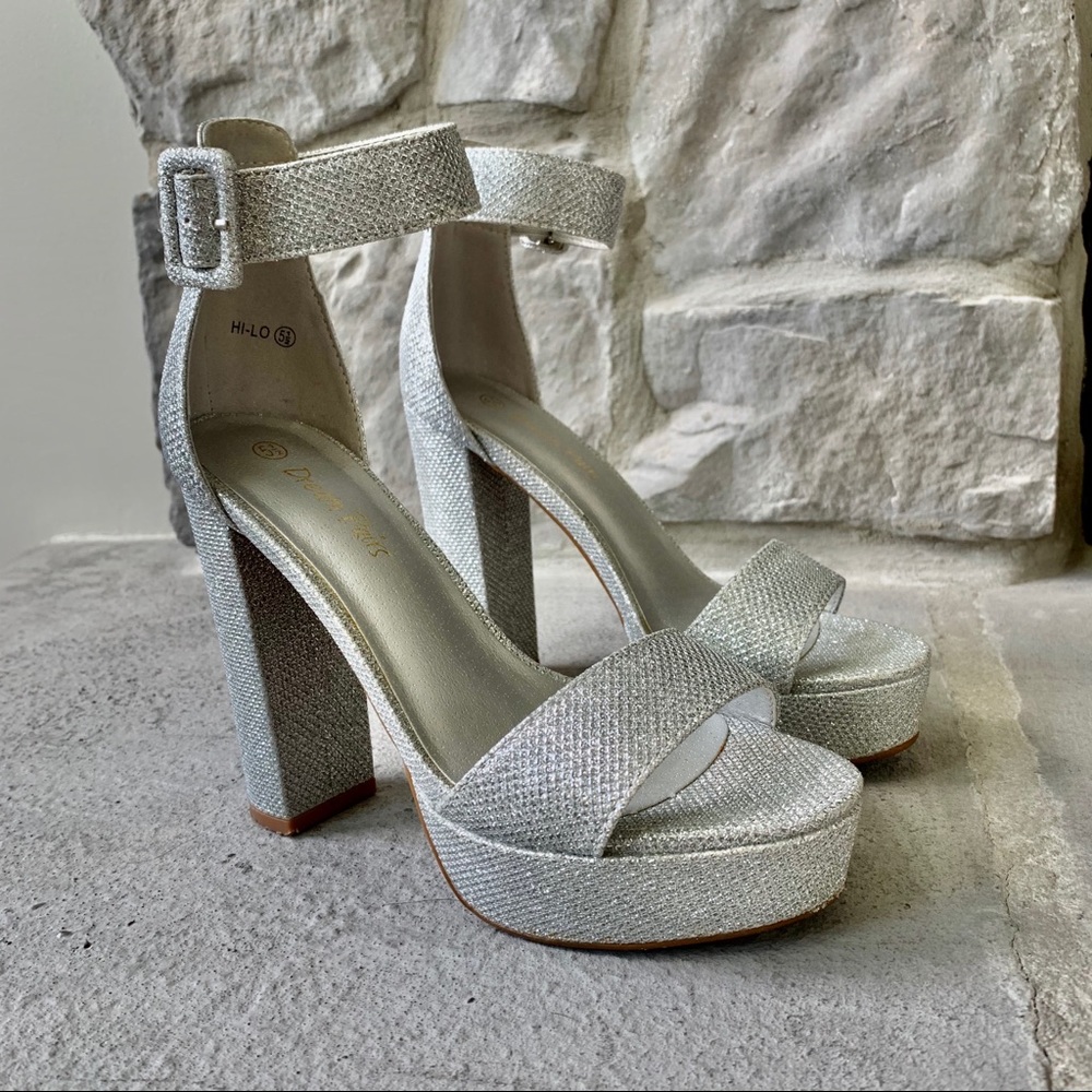 Silver Platform Heels